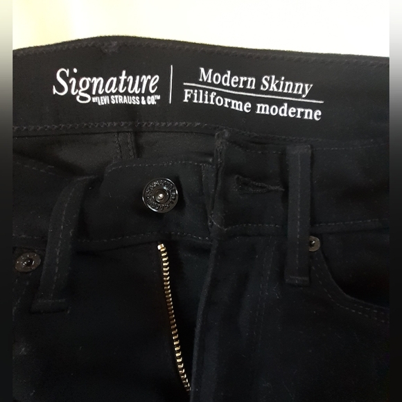 NNT LEVI's Signature Jet Black Skinny size 4 - 27/30 - Picture 8 of 13